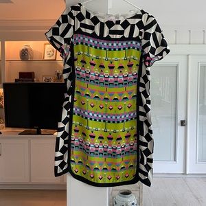 Alice & Trixie Tribal Print Silk Dress, Size S